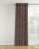 peach color textured design readymade curtains for guest room